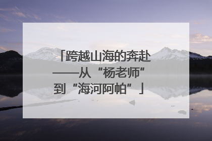 跨越山海的奔赴——从“杨老师”到“海河阿帕”