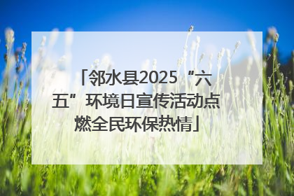 邻水县2025“六五”环境日宣传活动点燃全民环保热情