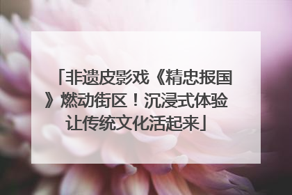 非遗皮影戏《精忠报国》燃动街区！沉浸式体验让传统文化活起来