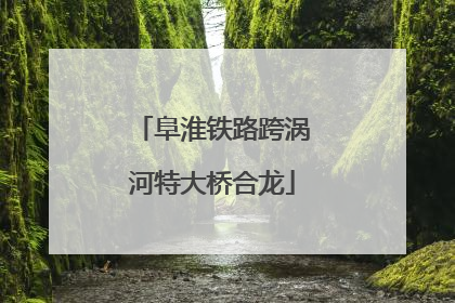 阜淮铁路跨涡河特大桥合龙