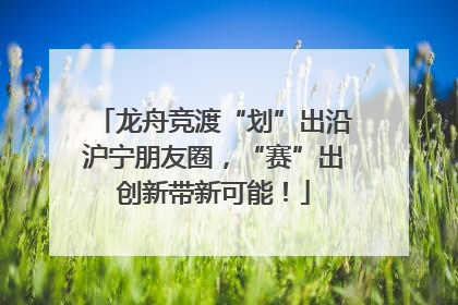 龙舟竞渡“划”出沿沪宁朋友圈，“赛”出创新带新可能！