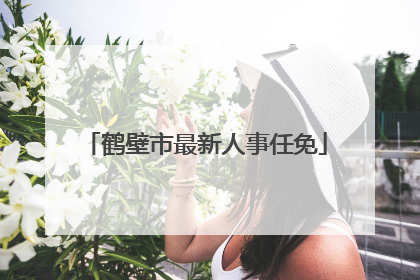 鹤壁市最新人事任免
