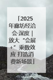 2025年廊坊经洽会·深度｜放大“会展+”乘数效应 打造消费新场景