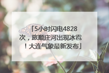 5小时闪电4828次，旅顺庄河出现冰雹！大连气象最新发布