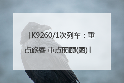K9260/1次列车：重点旅客 重点照顾(图)